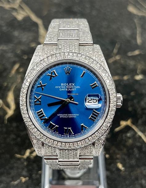 iced out rolex daydate 41|iced out rolex price.